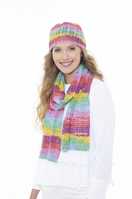 Ravelry: 5663 Scarf, Hat, Triangular wrap pattern by King Cole Ltd