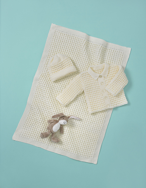 5561 Baby Jacket, Hat and Blanket