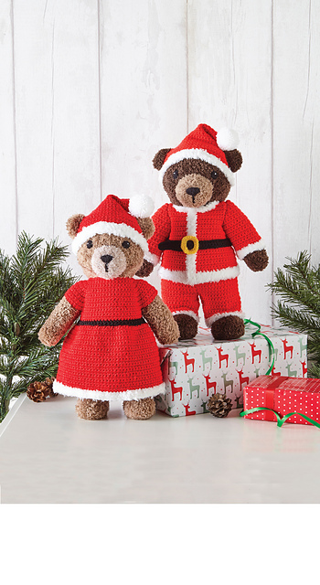 BKXMASC07 Teddy Bear Mrs Clause Outfit