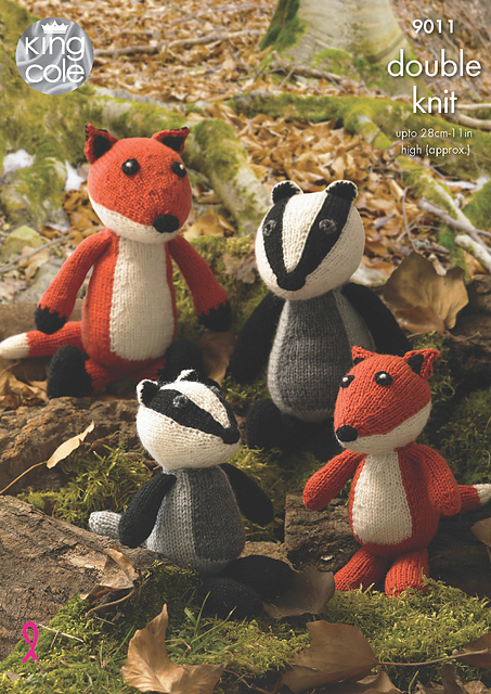 9011 Mother and Baby - Fox and Badger