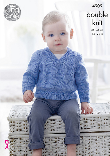 Ravelry: 4909 Slipover, Sweater and Waistcoat pattern by King Cole Ltd