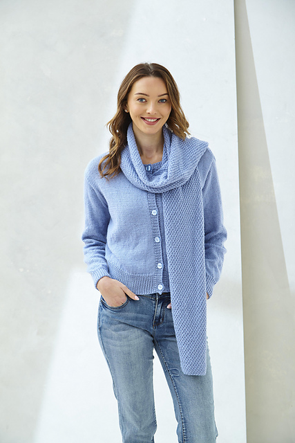 6501 Scardigan and Sweater with Cowl