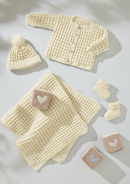 6588 Baby Waffle Stitch Set