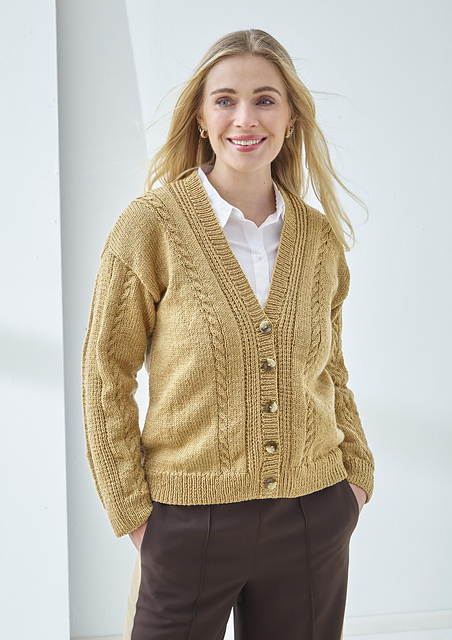 6515 Slipover and Cardigan