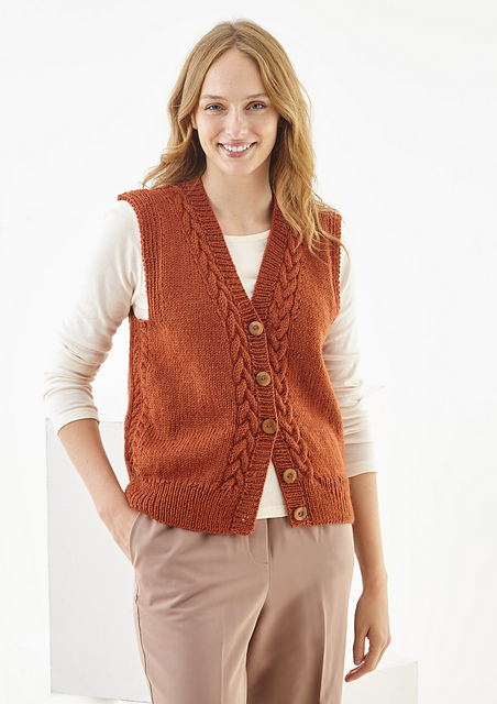 6428 Slipover and Waistcoat