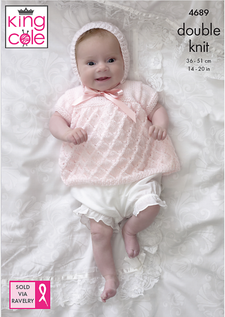 4689 Angel top, Cardigan, Bonnet and Blanket