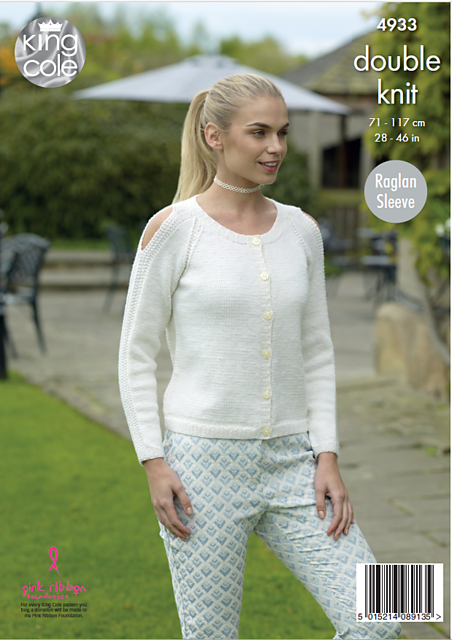4933 Cardigan & Sweater with Keyhole Sleeves