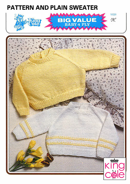 1039 Pattern and Plain Sweater