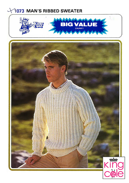 1073 Man's Ribbed Sweater