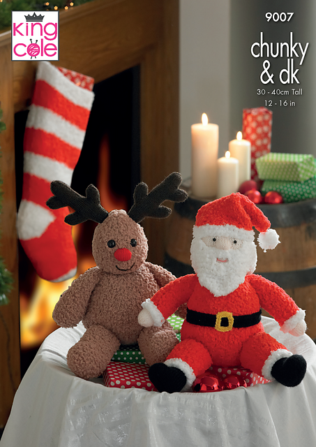 9007 Santa and Rudolph Toys and Stocking