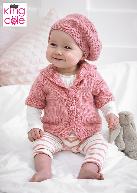 4192 Babies' Cardigans & Beret