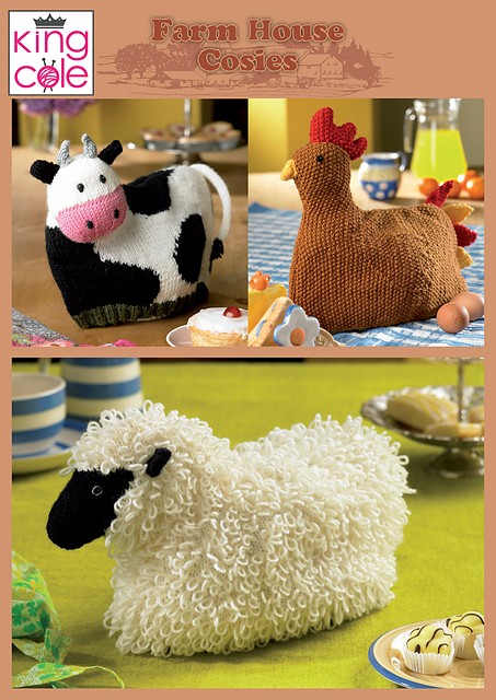 9003 Cow, Hen and Sheep Cosies