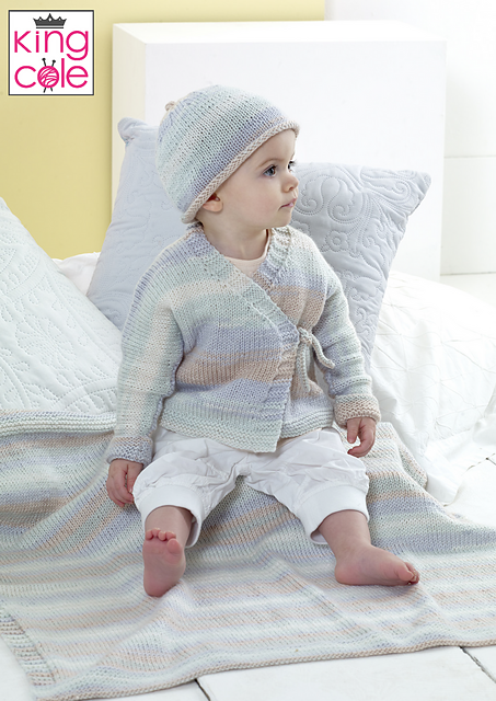 5421 Cardigan, Hat and Blanket