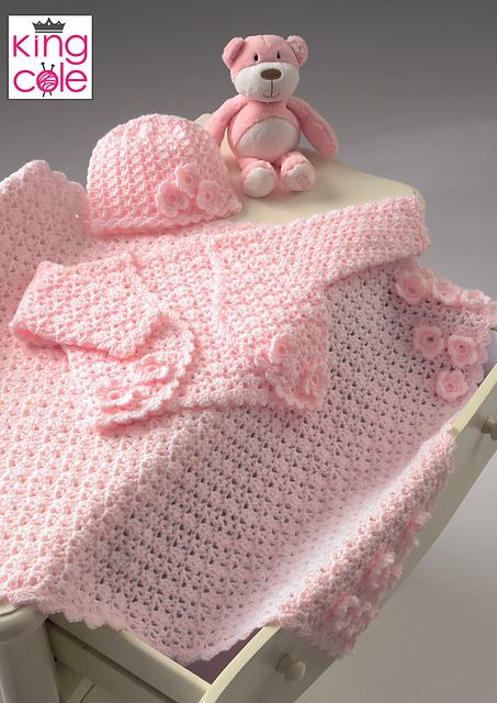 3258 Bolero, Hat and Pram Blanket