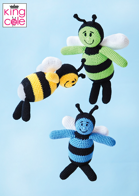 9157 Amigurumi Crocheted Bees