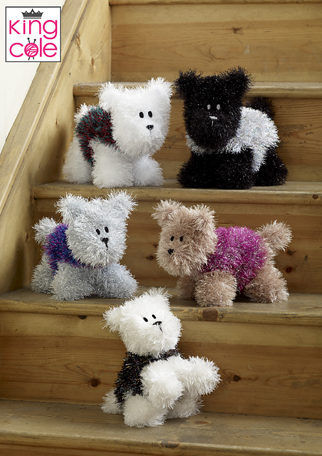 9056 Tinsel Westie Style Dogs