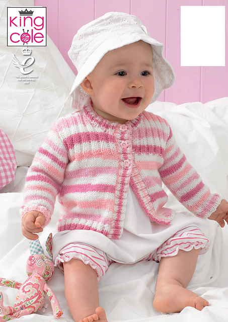 3606 Girls' Rib Yoke Cardigans