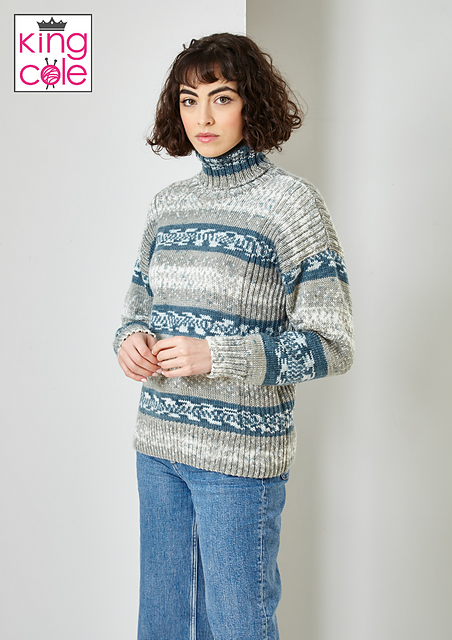 5899 Cardigan, Sweater, Scarf and Hat
