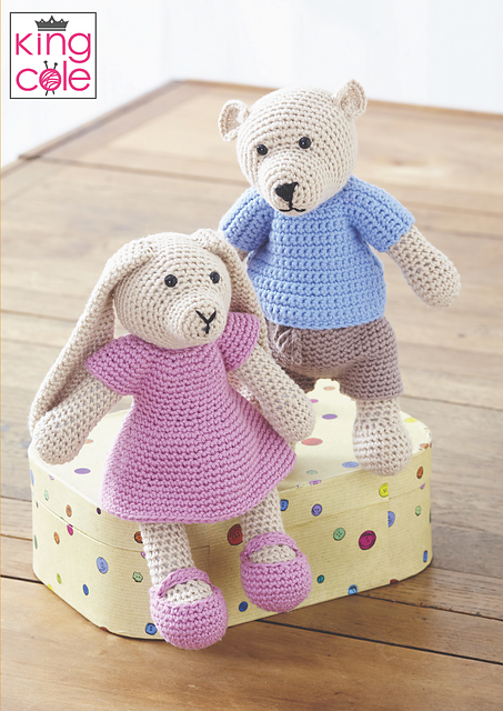 9126 Crochet Bear and Rabbit