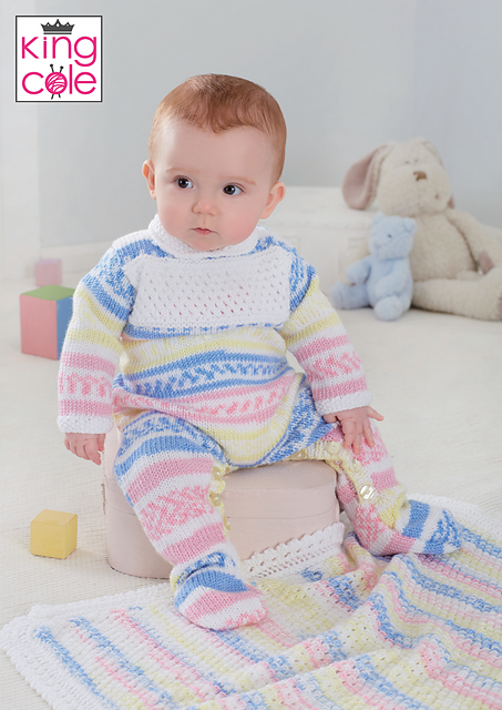 5726 Cardigan, Trousers, Hat, Onesie and Blanket