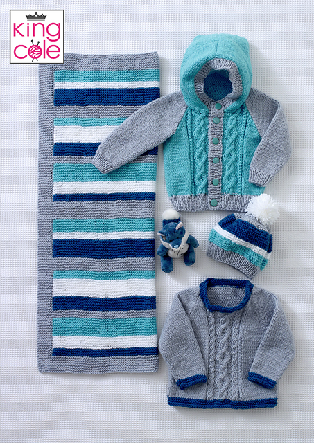 4889 Sweater, Jacket, Hat and Blanket