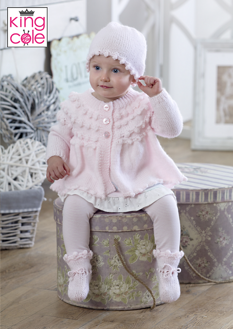 4945 Jacket, Hats, Mittens, Bootees, Blanket