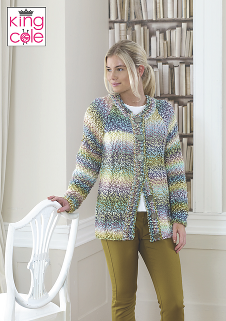 5456 Cardigan, Scarf, Hat and Wrist Warmers