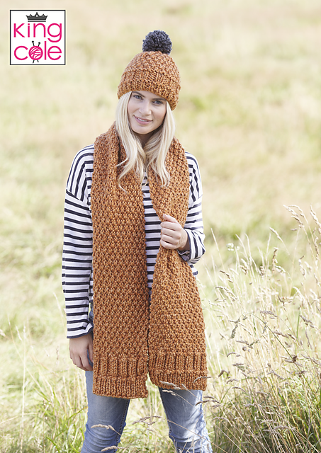 5554 Cardigan, Scarf and Hat