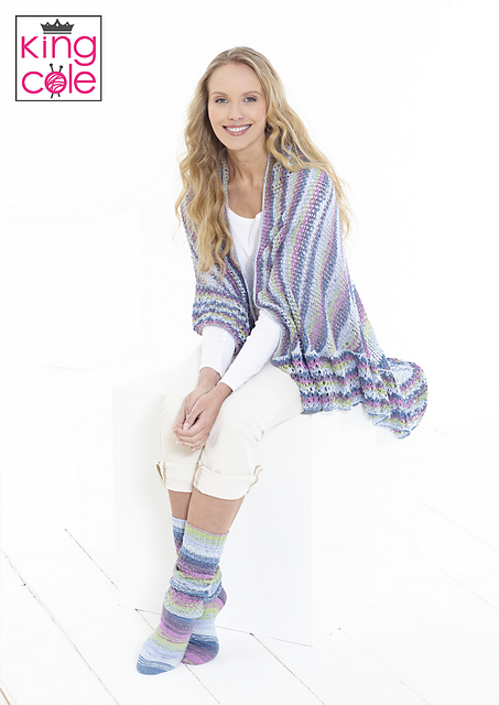 Ravelry: 5662 Socks and Triangular wrap pattern by King Cole Ltd
