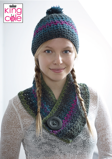 5057 Scarf, Hat and Cowl Set