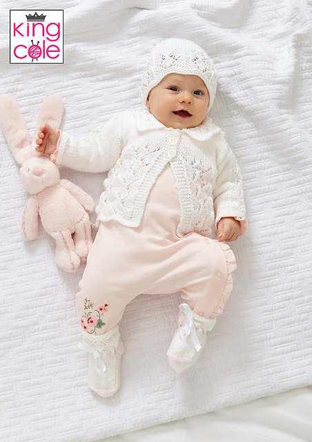 5980 Shawl, Matinee Coat, Dress Hat and Bootees