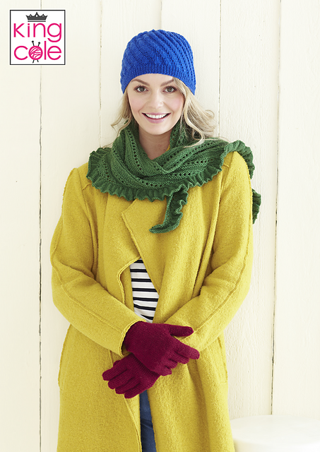 5474 Ladies Wrap, Gloves and Hat