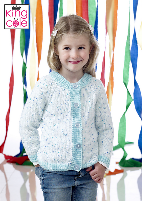 4448 V and Round neck Cardigans and Hat