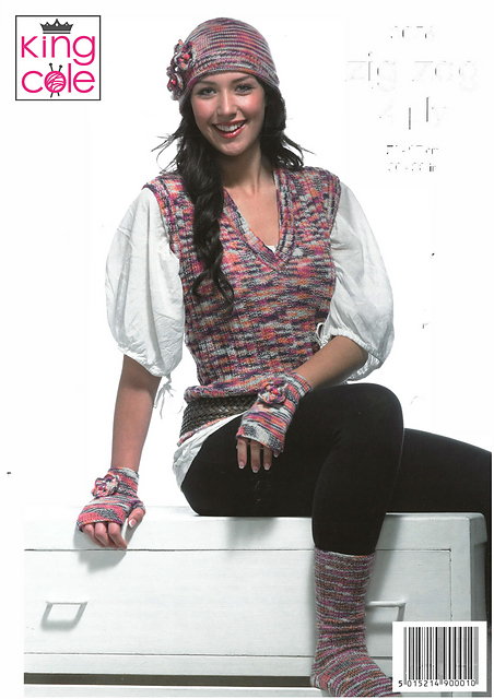 3056 Cardigan, Tank Top, Socks, Hat and Gloves