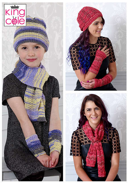 4642 Scarf, Hat & Wrist Warmers