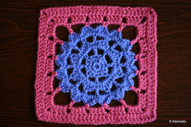 Violet Crochet Square