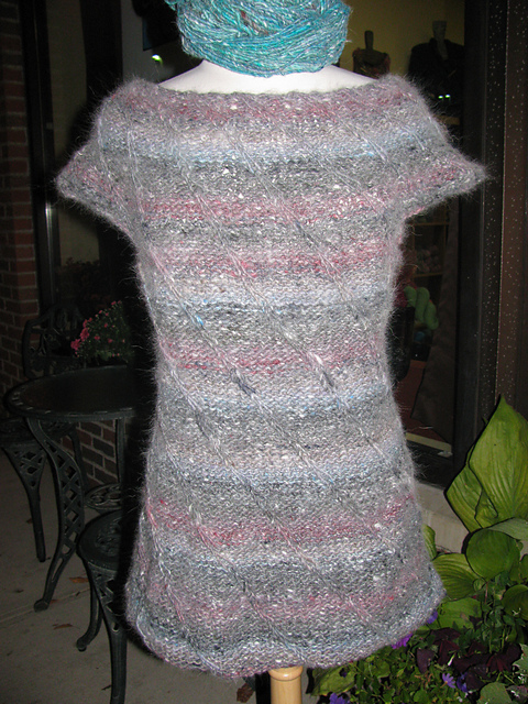 Slipped-Stitch Mini Dress