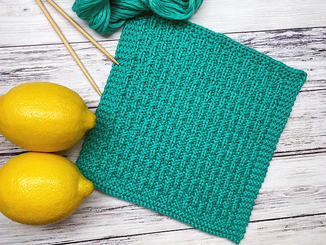 Basketweave Dishcloth