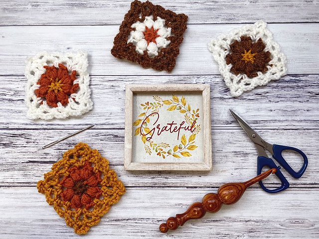 Small Floral Square