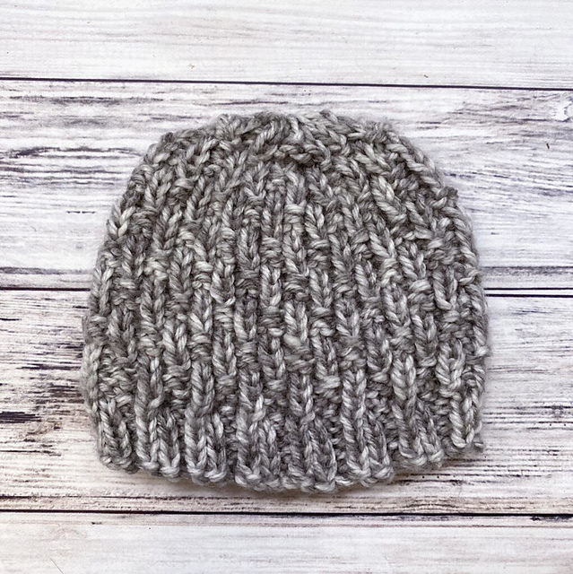 Basketweave Preemie Hat