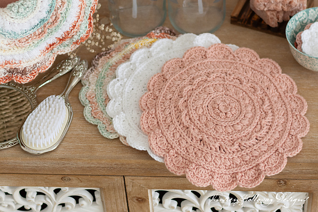 Sea Blossom Dish and Washcloth