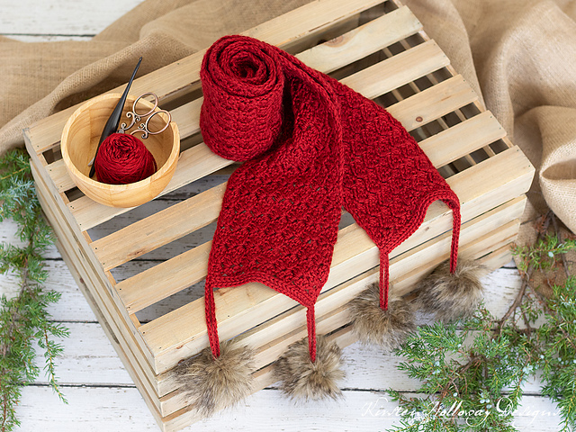 Cranberry Twist Scarf