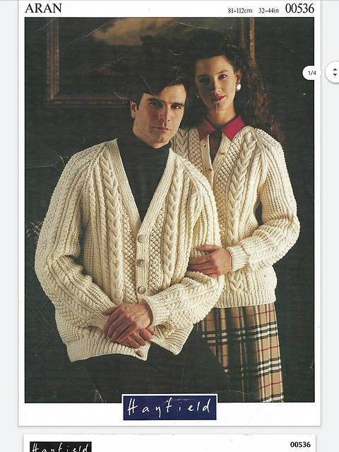 His or Hers Aran Cardigan