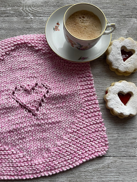 Linzer Cookie Dishcloth