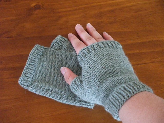 Adult Fingerless Mittens