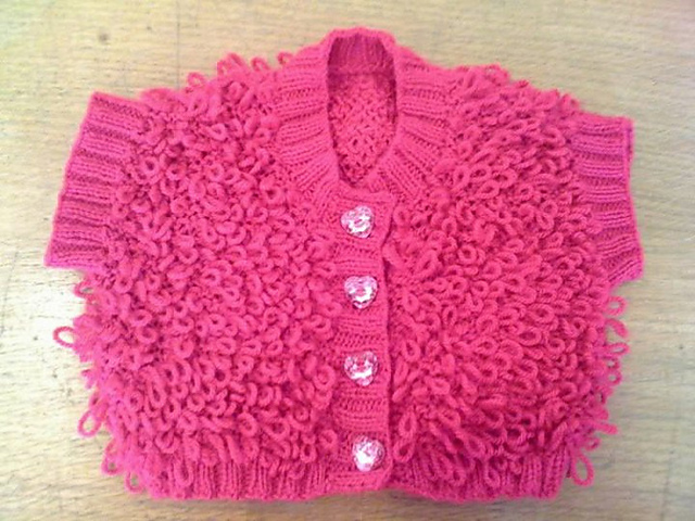 Loopy Waistcoat Vest with Hood or Round Neck
