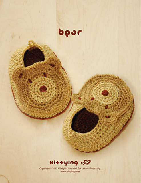 Bear Baby Booties