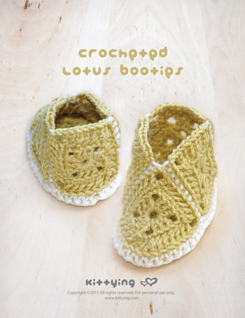 Lotus Baby Booties