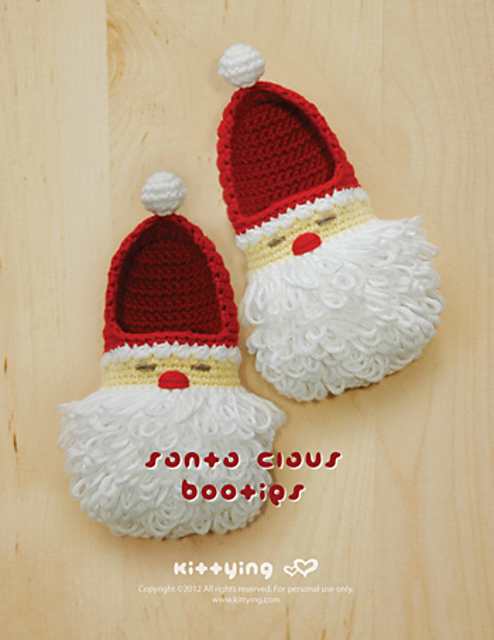 Santa Claus Toddler Booties