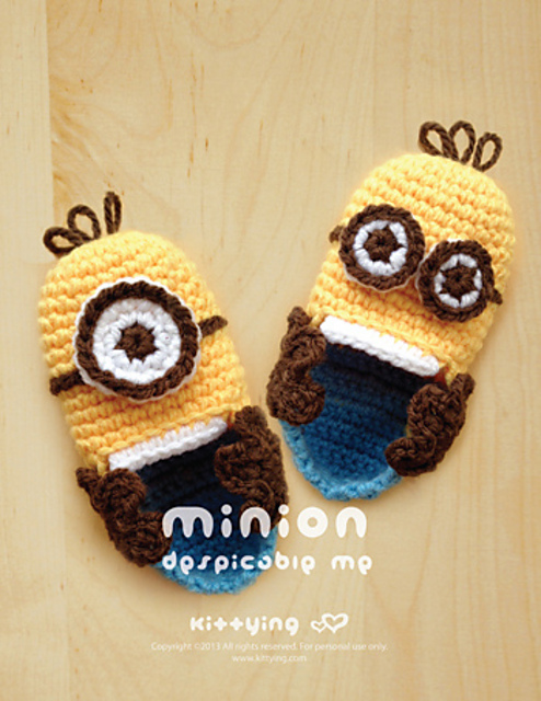 Minion Inspired Children Booties